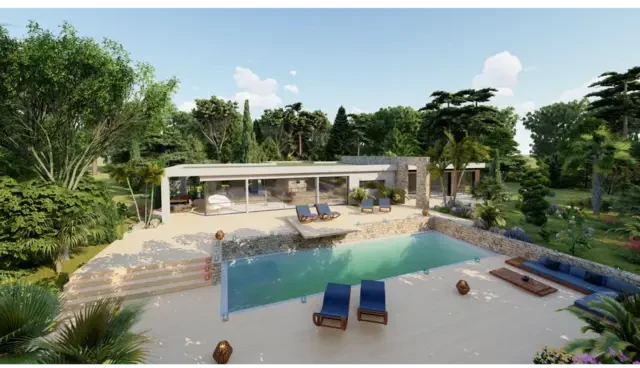 Leste — vue 3 de la villa
